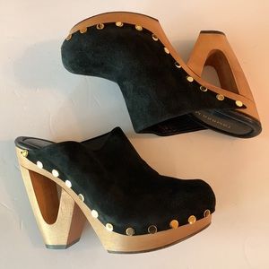 Tamara Mellon Grass roots clogs suede